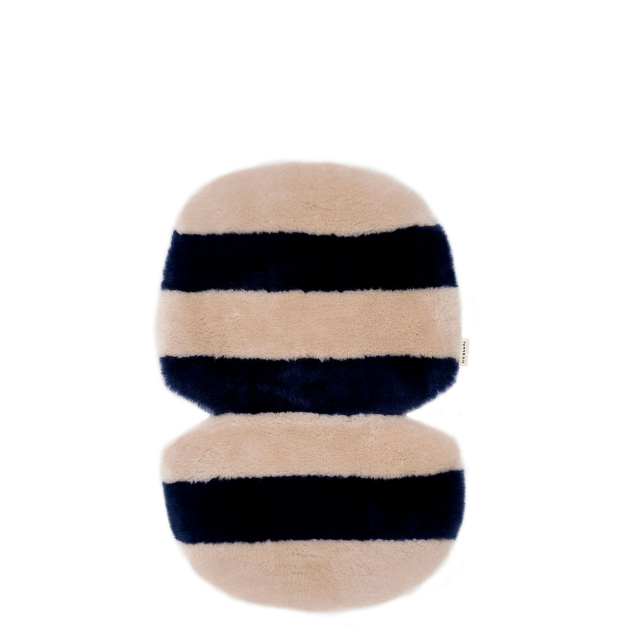 Sheepskin Snuggler Buggy Liner Blue Rose Stripe