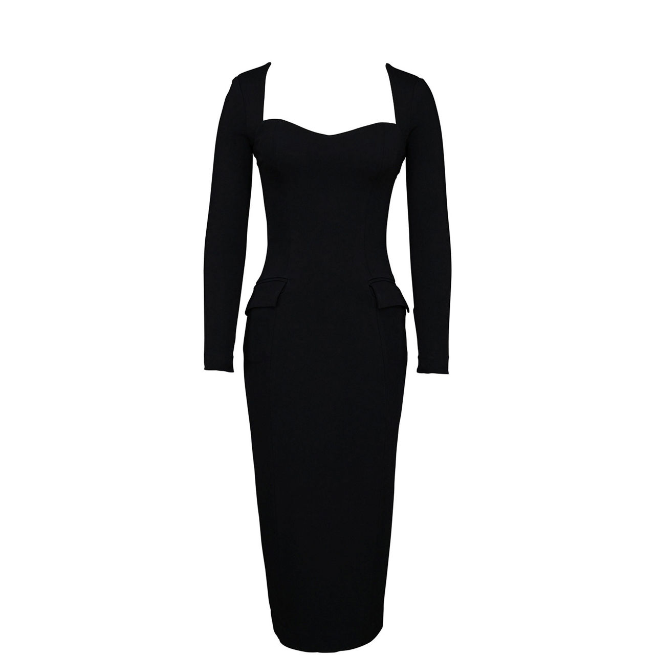 Ella Stretch Crepe Fitted Dress