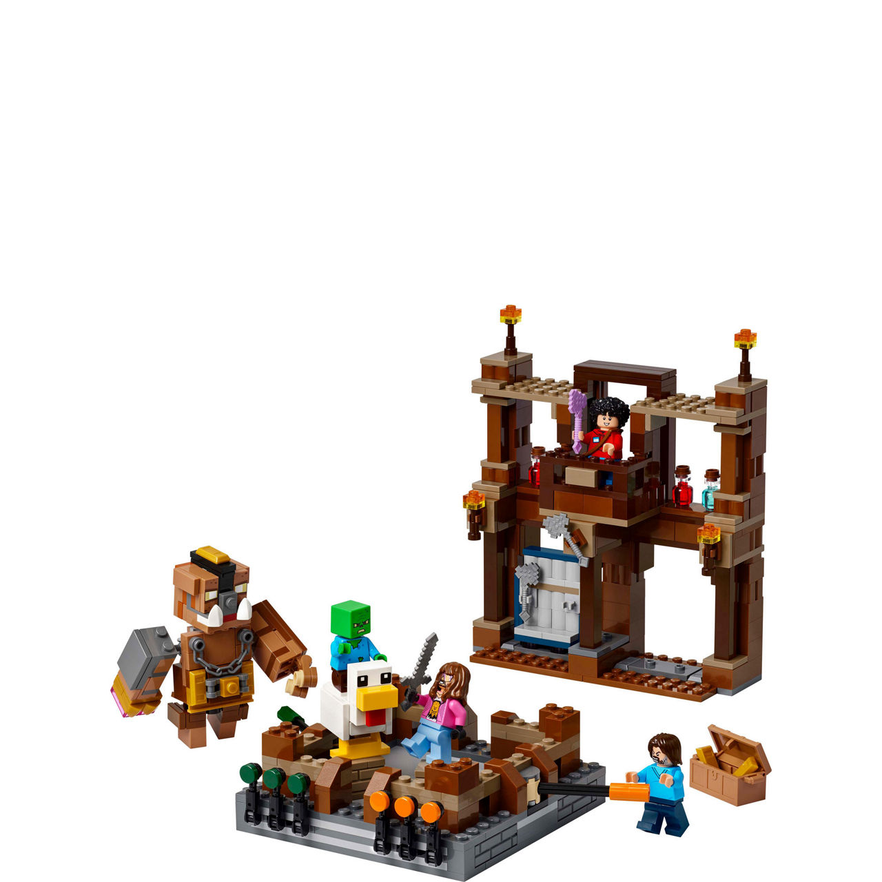Minecraft Woodland Mansion Fighting Ring Set