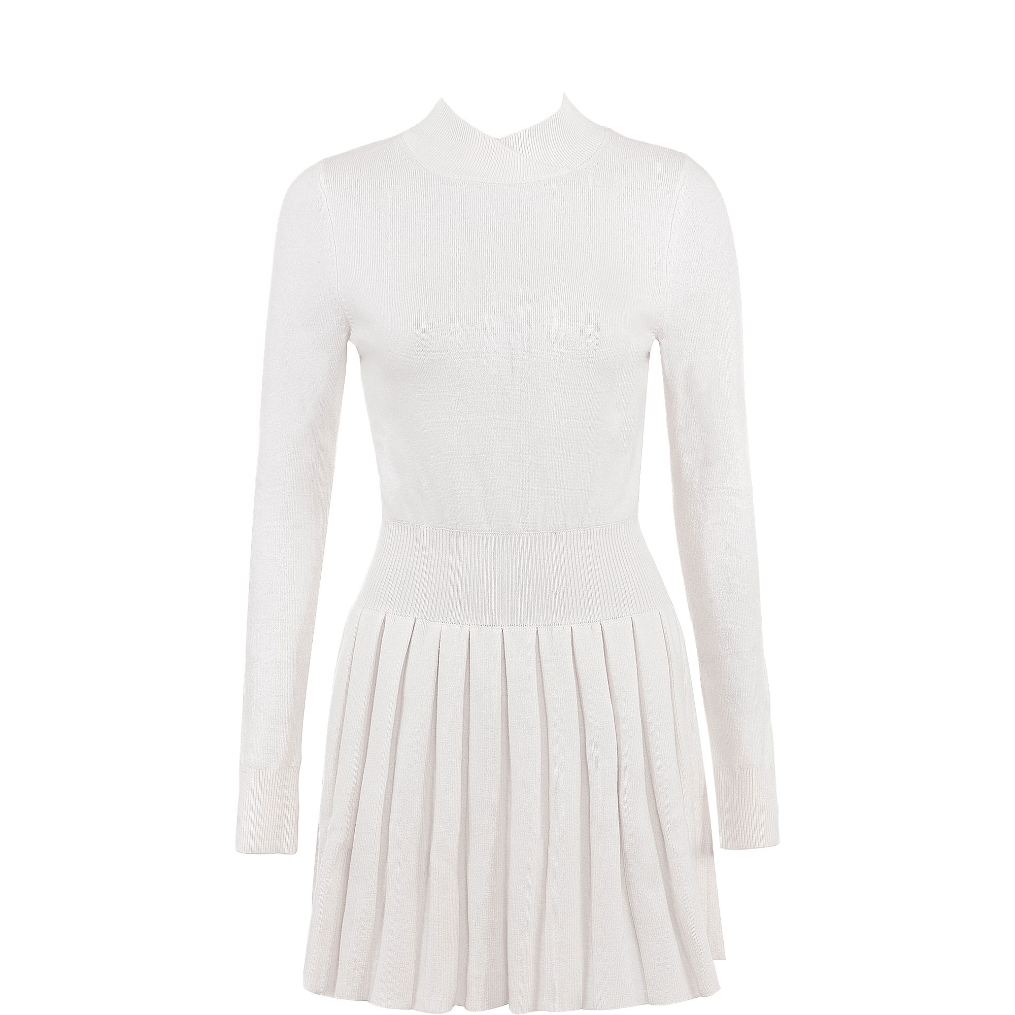 Willow Pleated Skater Knitted Dress