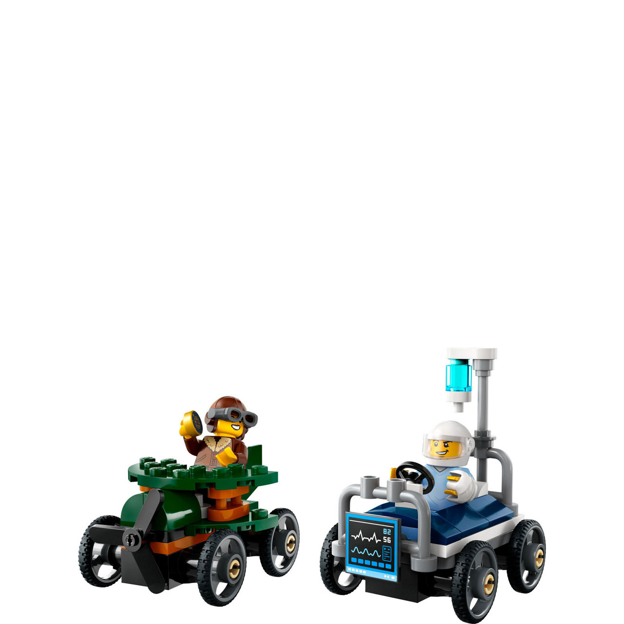 Aeroplane vs Hospital Bed Race Car Pack