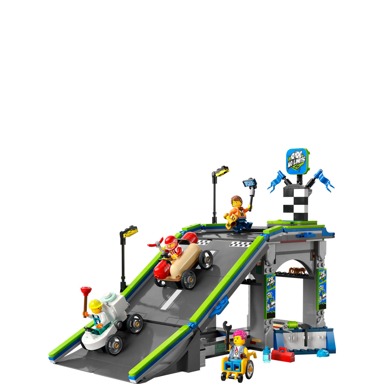 City Great Vehicles No Limits: Race Car Ramp Track