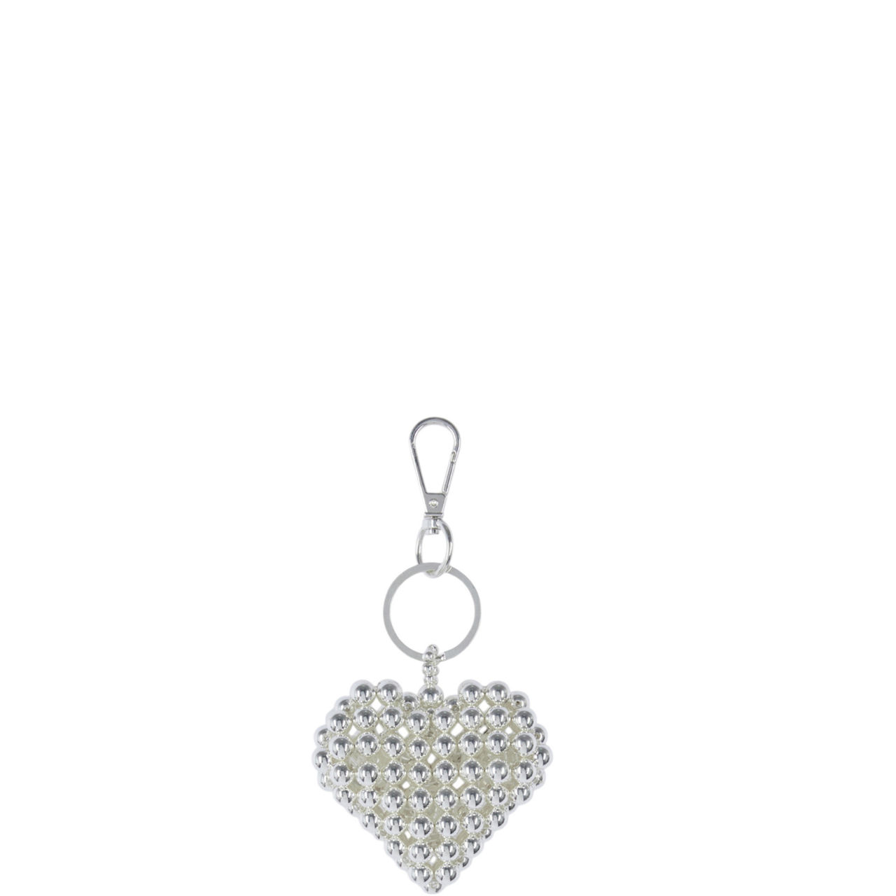Beaded Heart Bag Charm