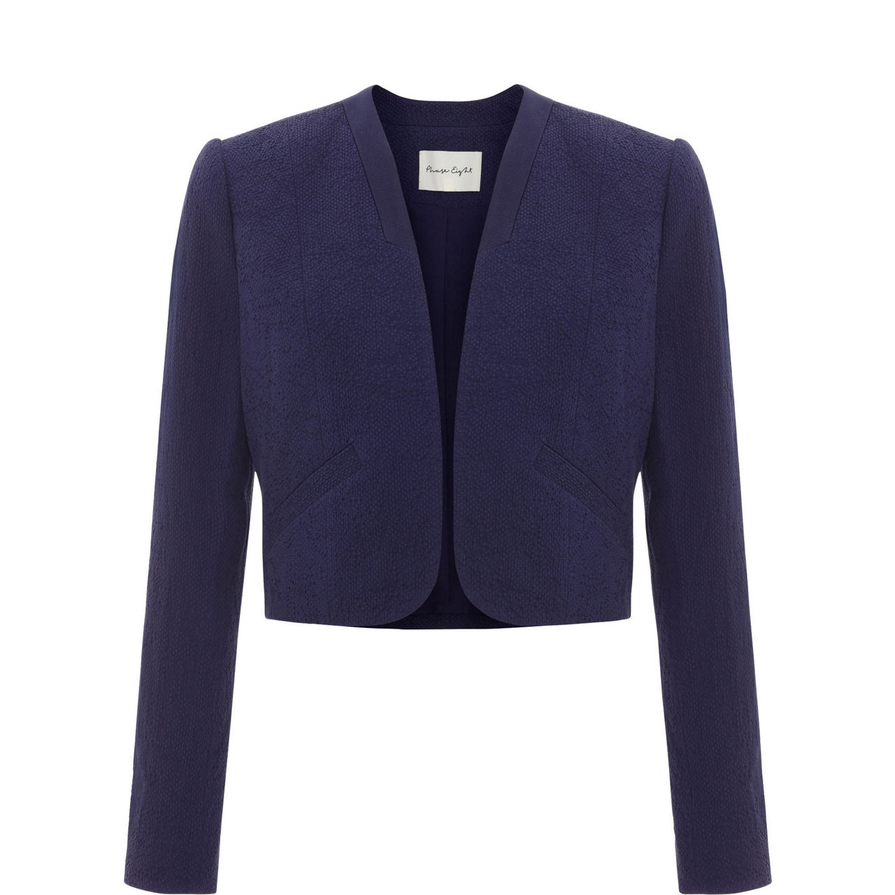 Olivia Textured Cropped Jacket