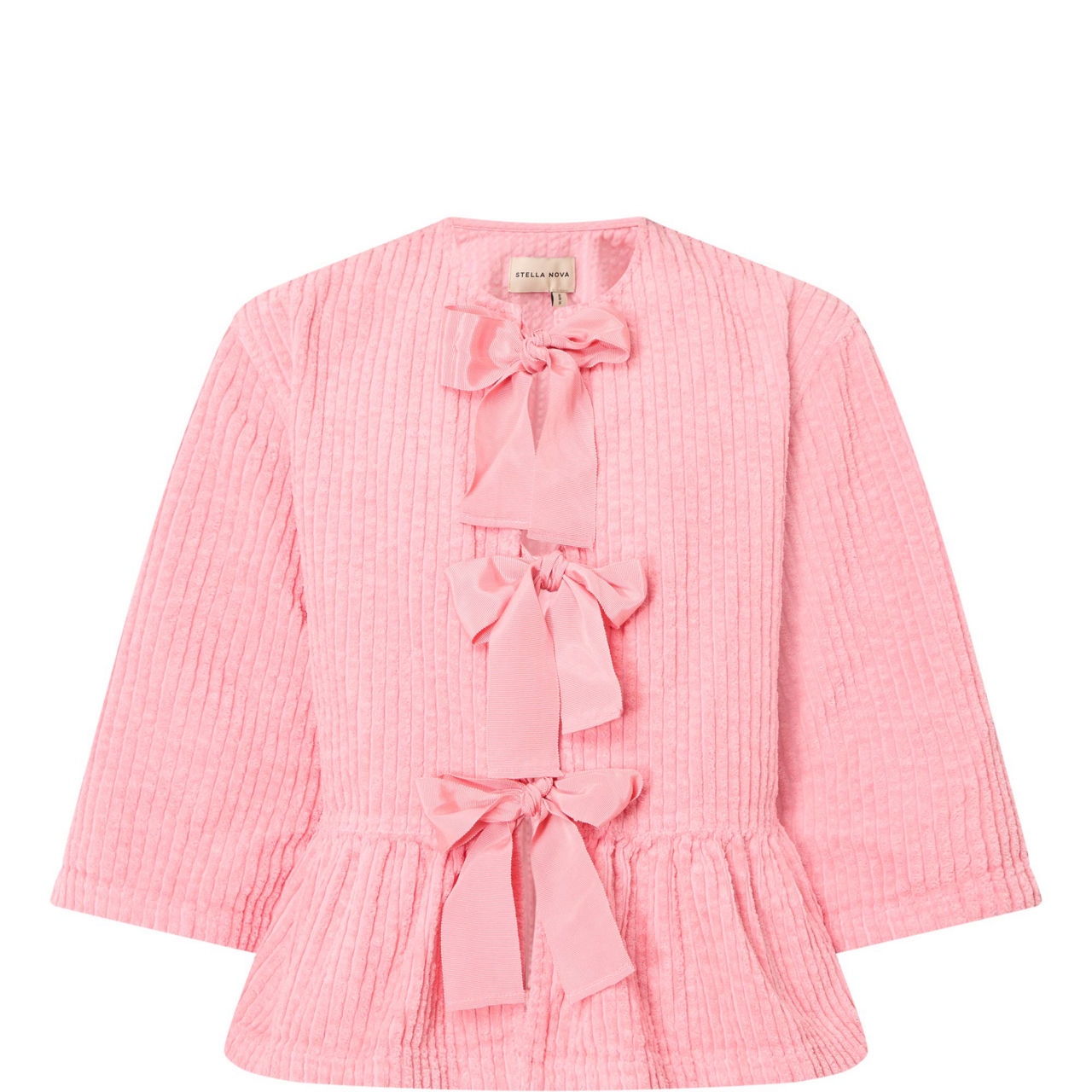 Bow Corduroy Cardigan