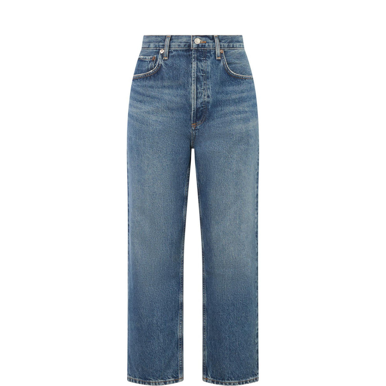 90's Mid-Rise Straight Cropped Jeans