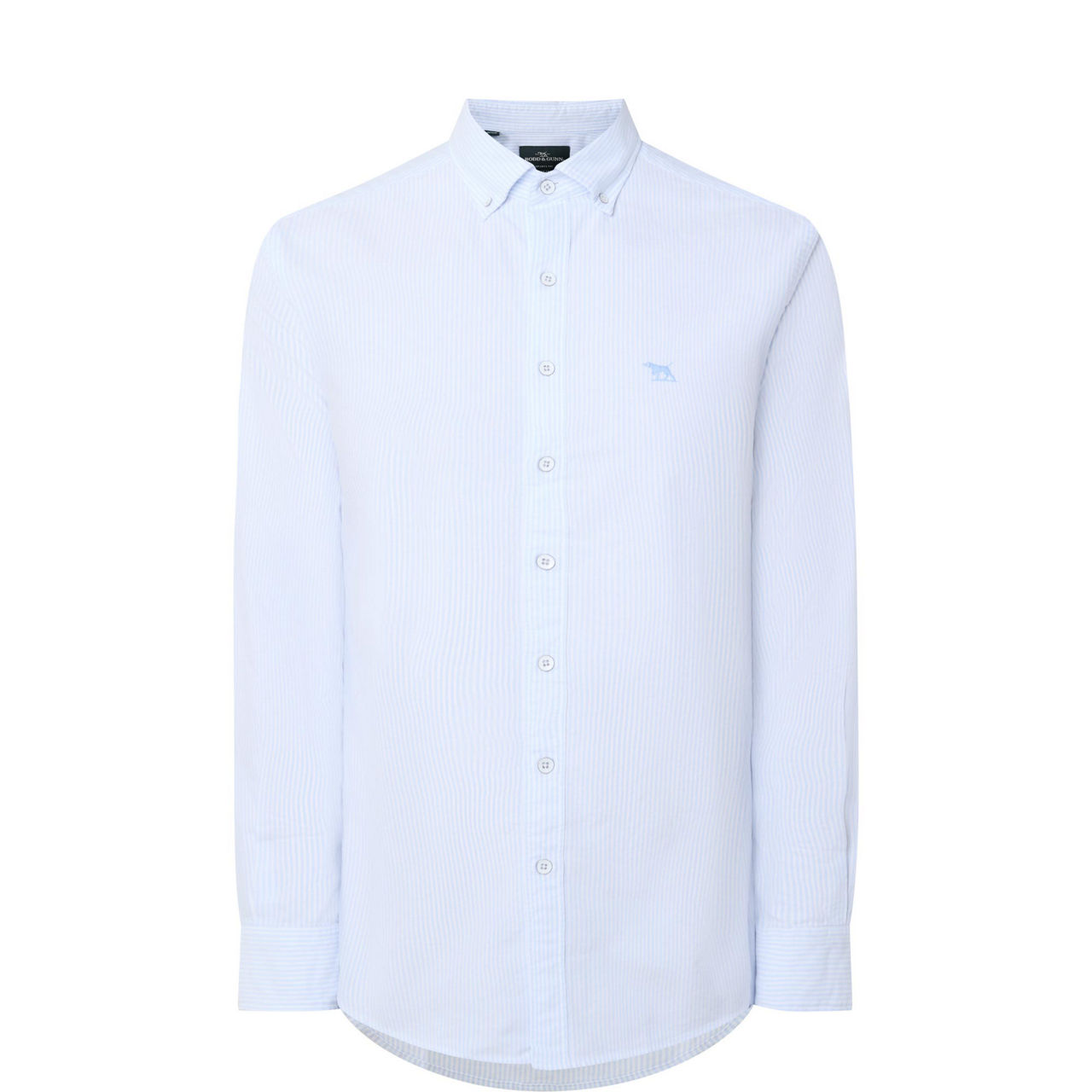 Embroidered Logo Striped Oxford Shirt