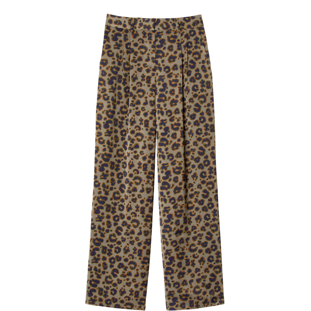 Bloy Leopard Mid-Rise Trousers