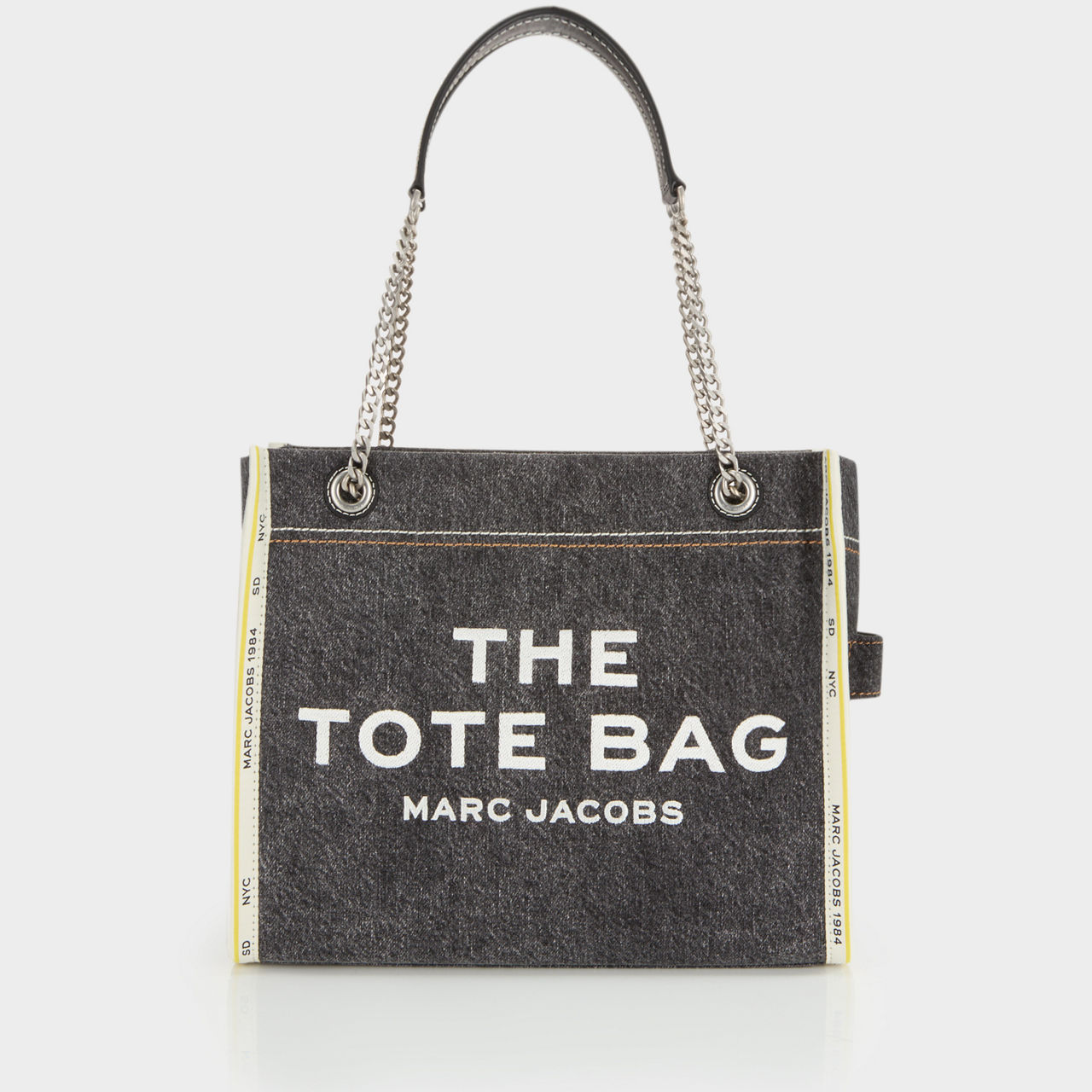 The Denim Chain Medium Tote Bag