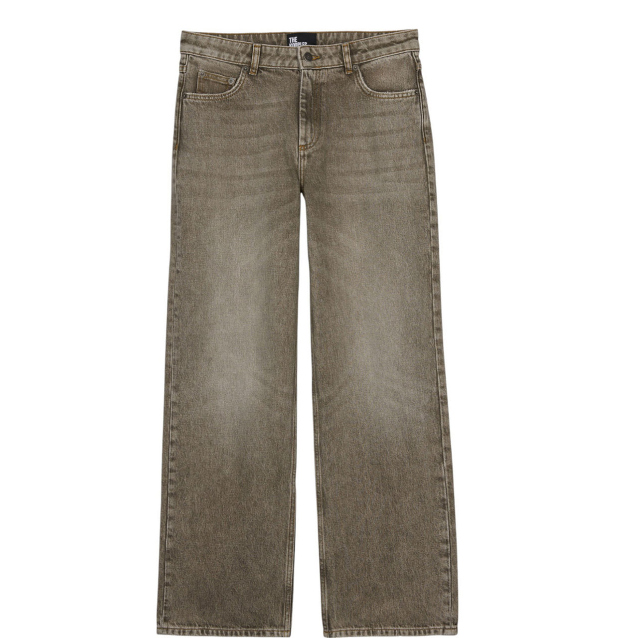 Mid-Rise Straight Leg Jeans