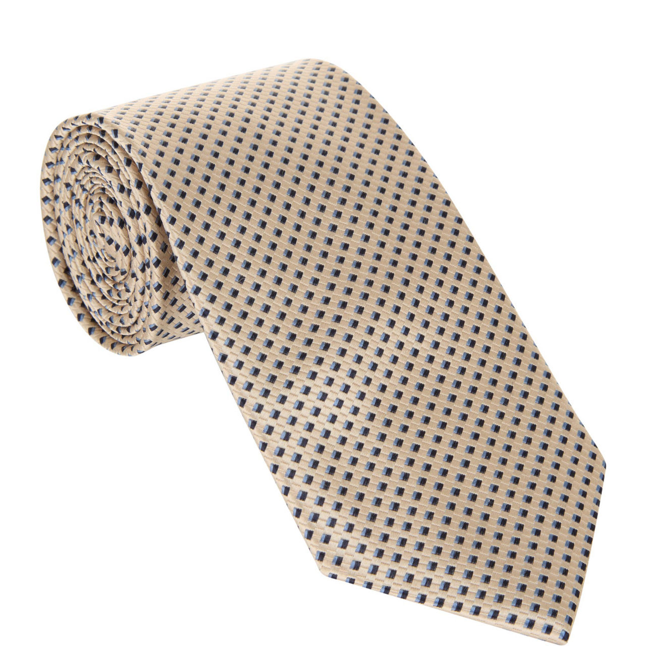 Geometric Square Silk Tie