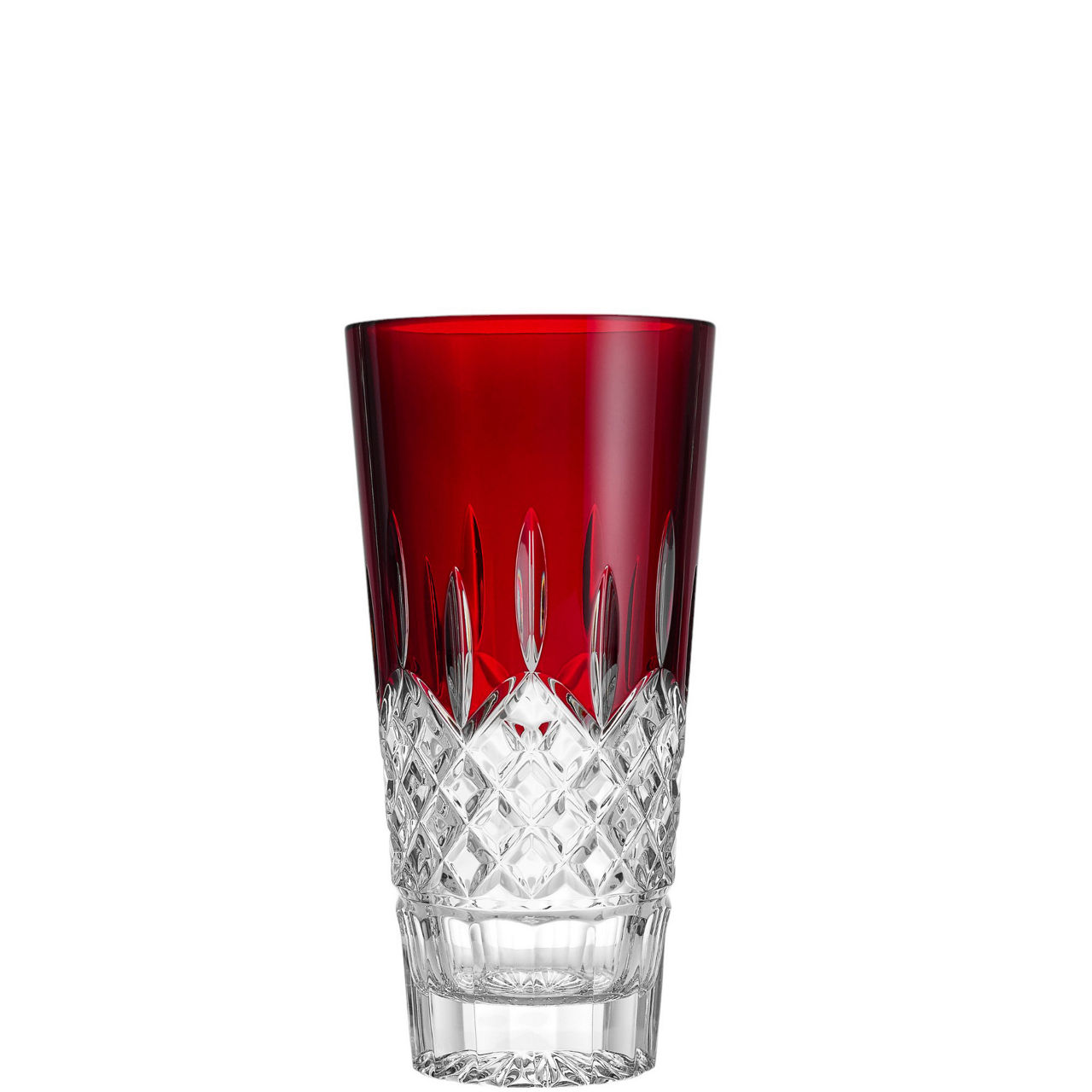 Lismore Red Vase 25 cm