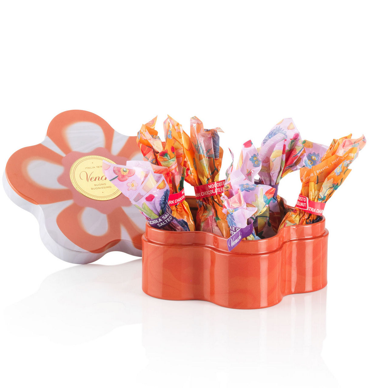 Chocolate Mini Eggs & Flower Gift Tin 55g