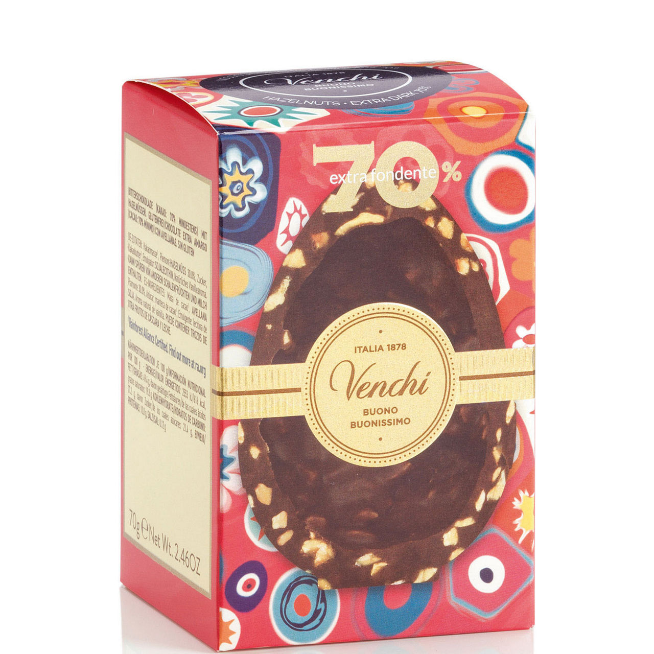 Mignon 70% Extra Dark Chocolate Hazelnut Egg 70g