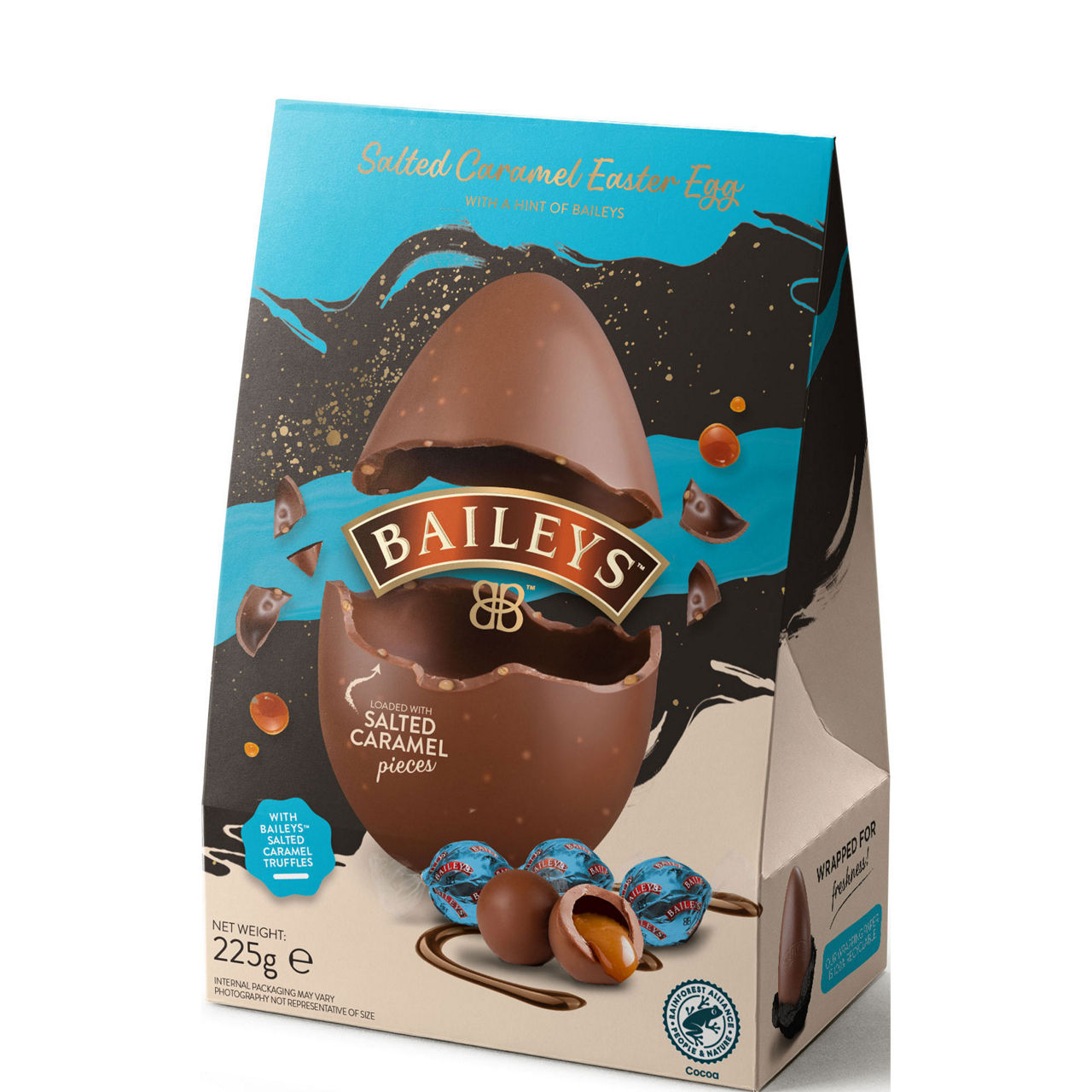Chocolate Salted Caramel Easter Egg with Salted Caramel Truffles