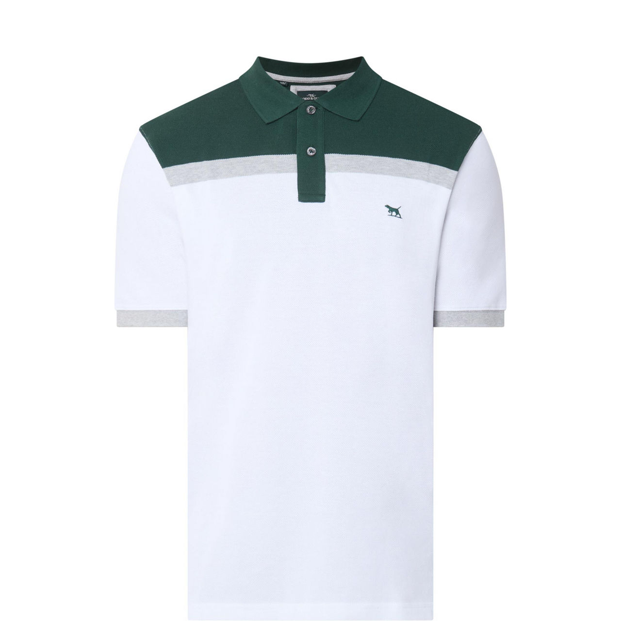 Whitby Colourblock Logo Polo Shirt