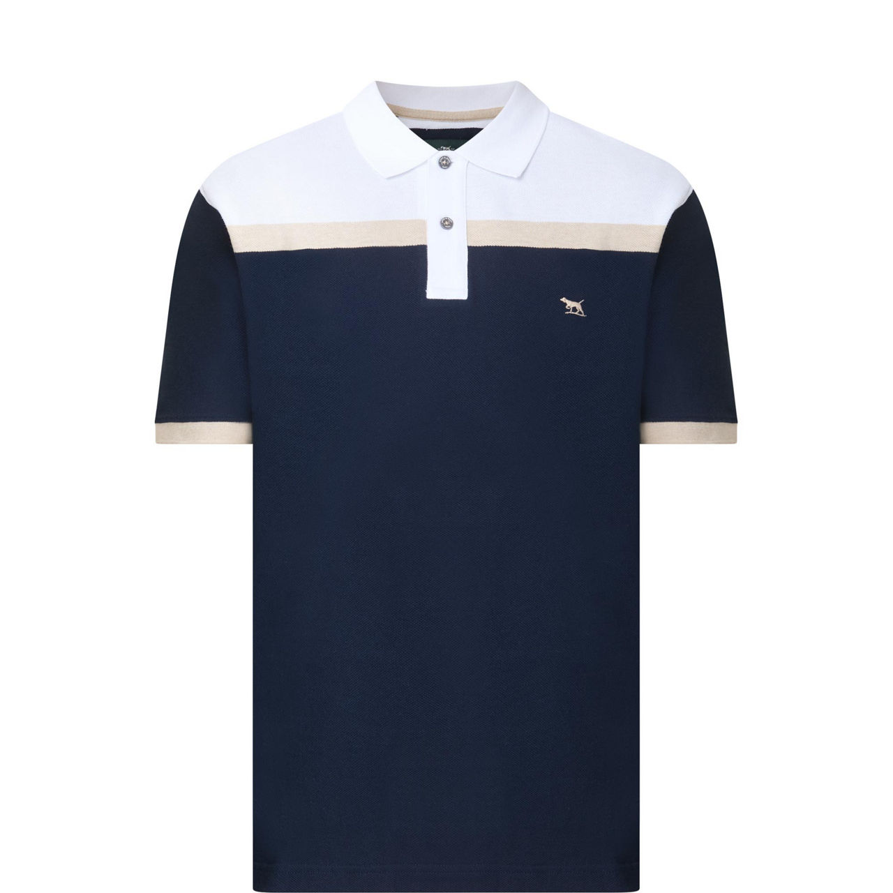 Whitby Colourblock Logo Polo Shirt