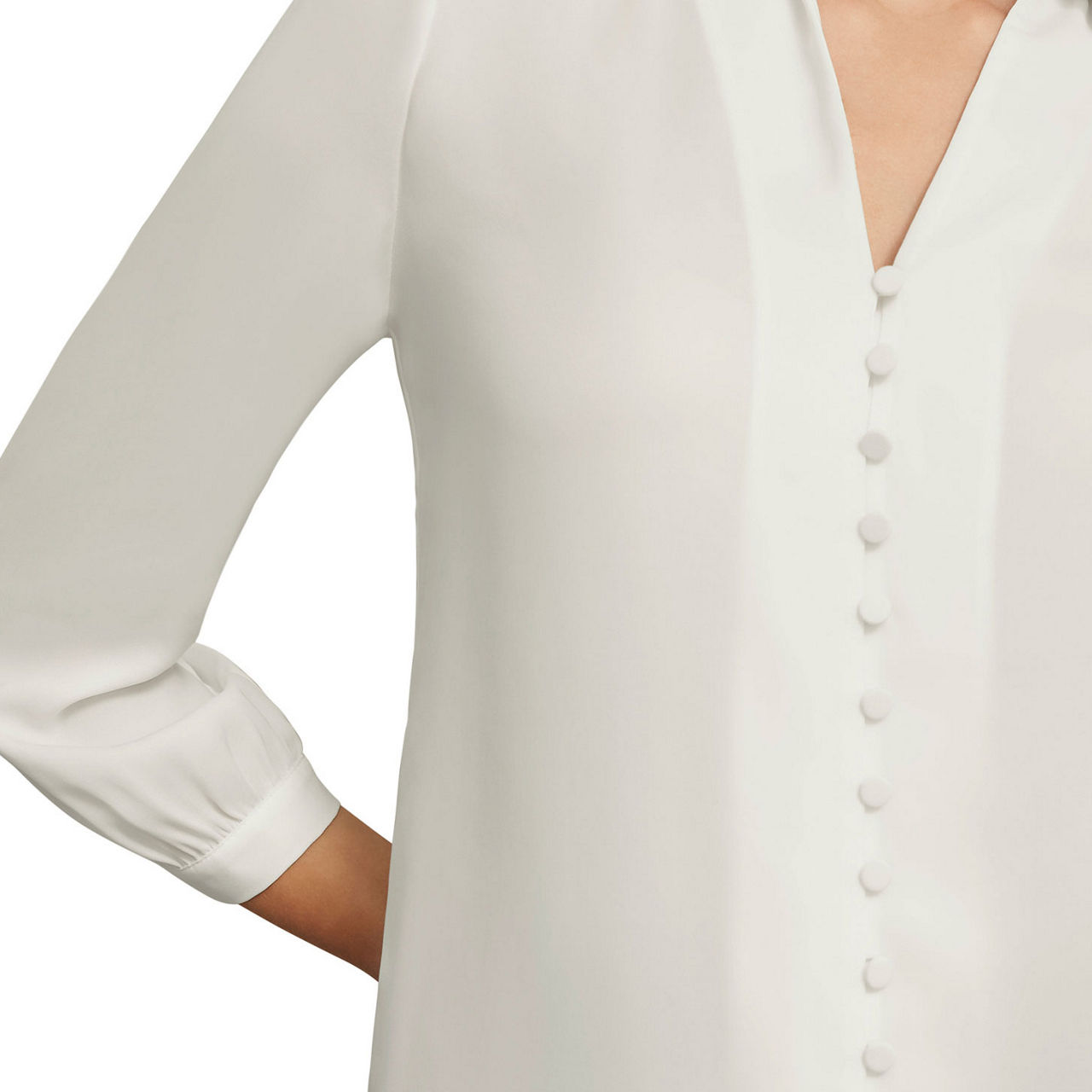Madison Blouson-Sleeve Blouse