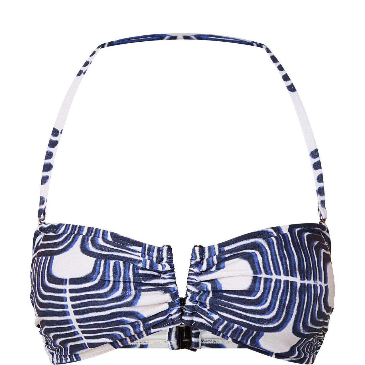 Printed Bandeau Bikini Top