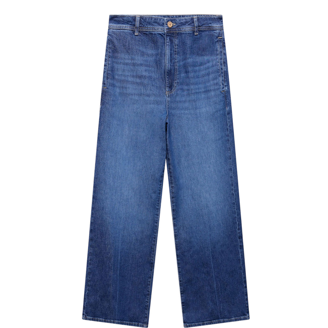 Washed Wide Leg Jeans