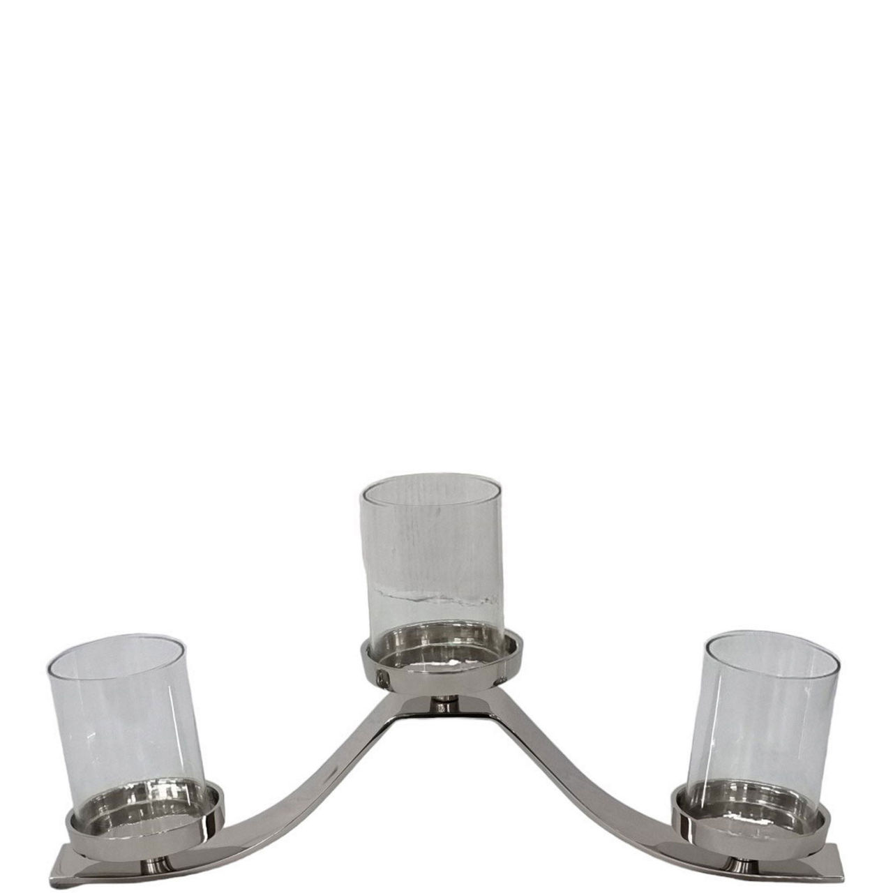 Triple Candleholder Nickel