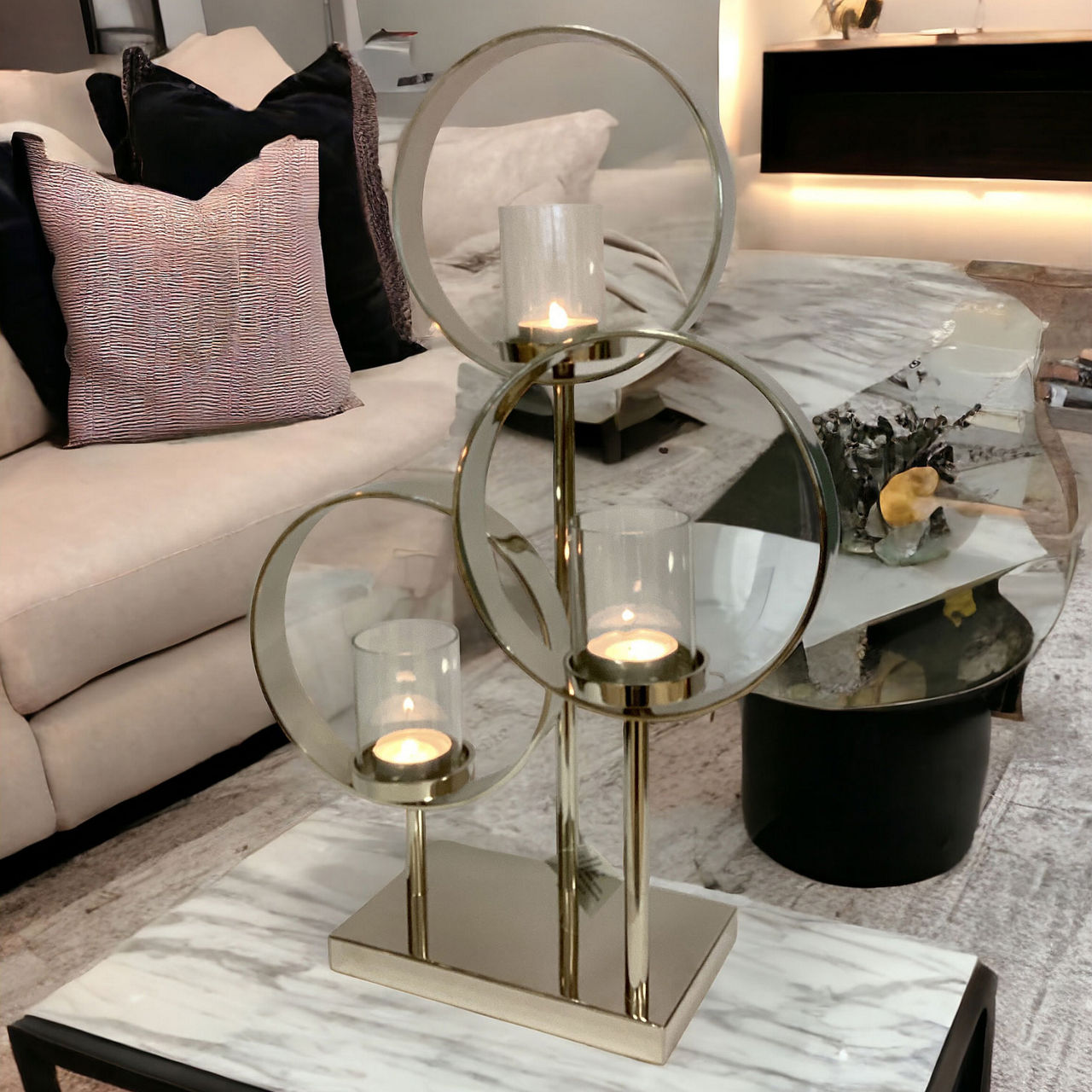 Triple Ring Candleholder