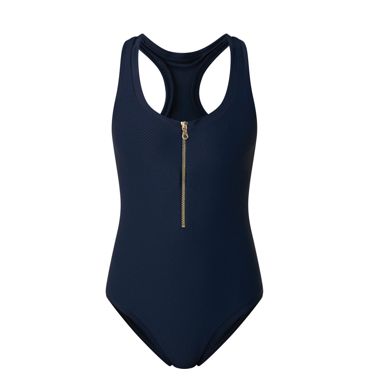 Zip Racerback Swimsuit