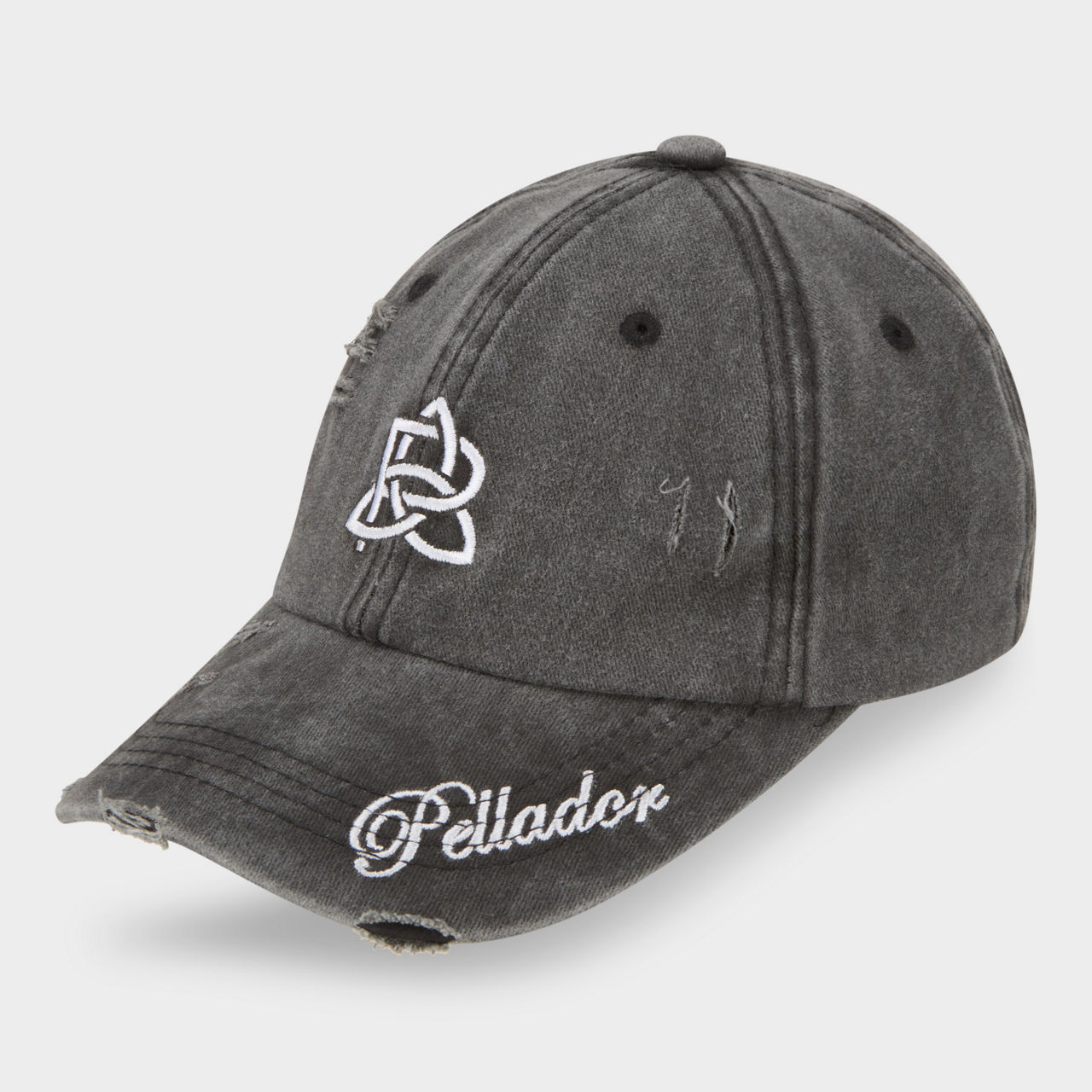 Logo Washed Distressed Baseball Cap