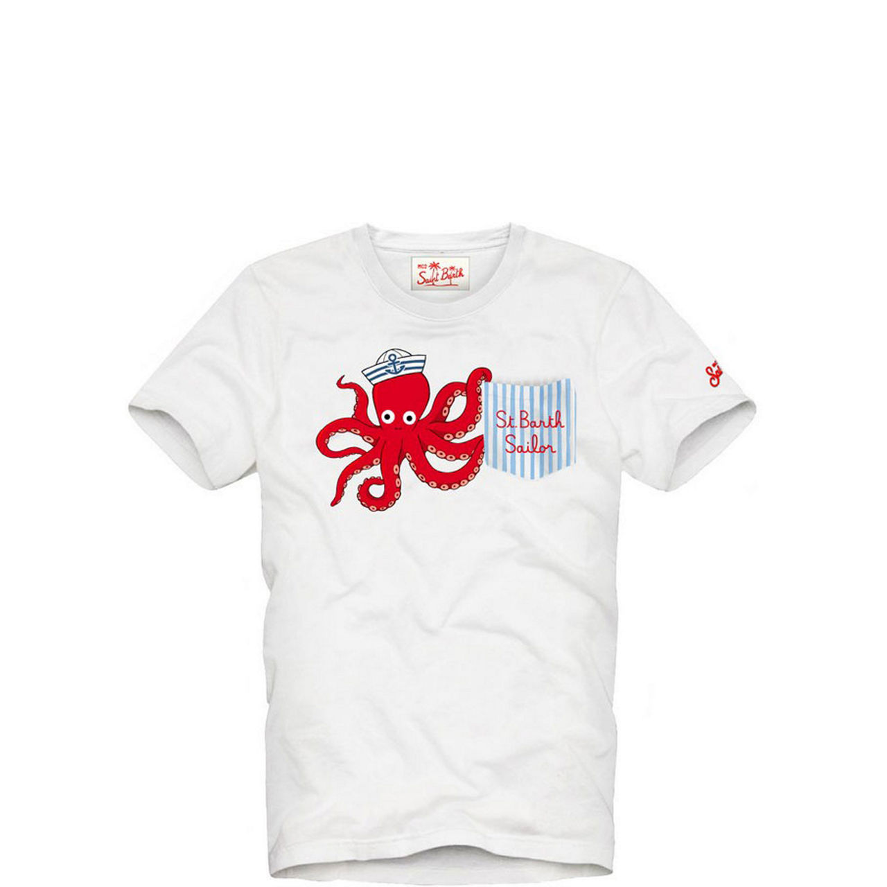 Sailor Octopus Stripe Pocket T-Shirt
