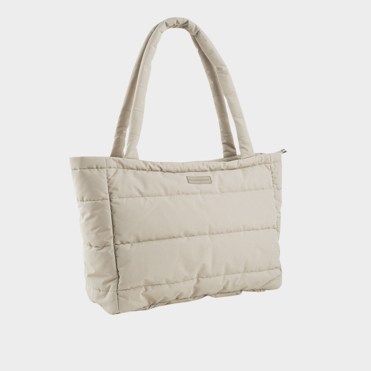 Quilted Tote Changing Bag Sand