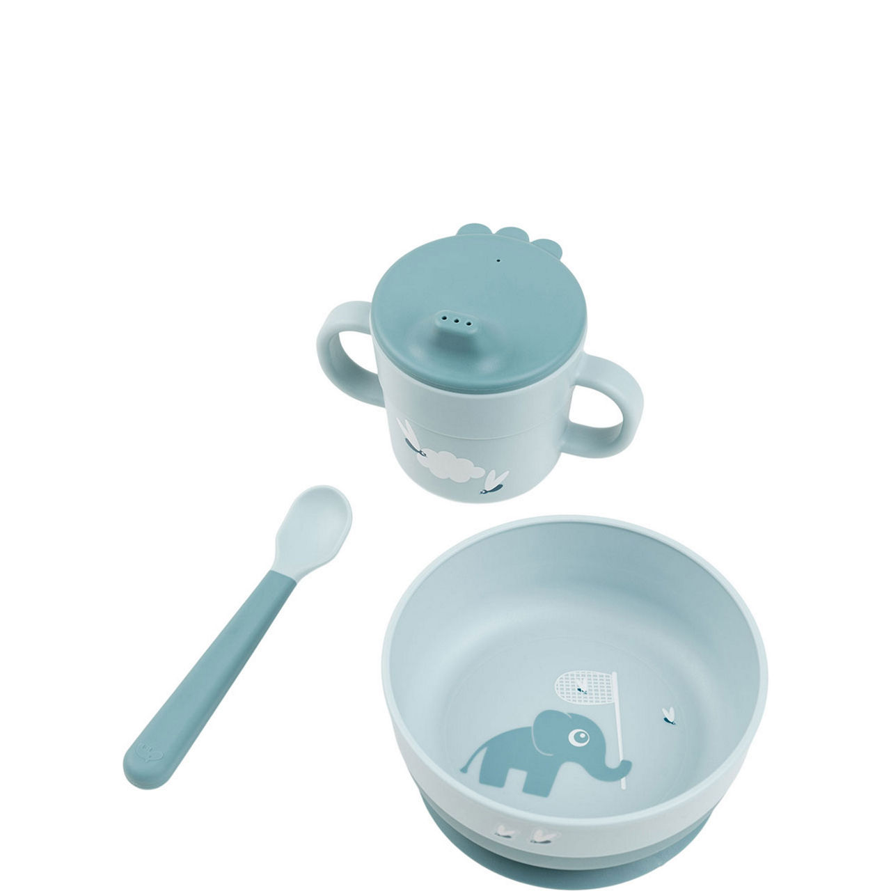 Elphee Blue Three-Piece Foodie First Meal Set