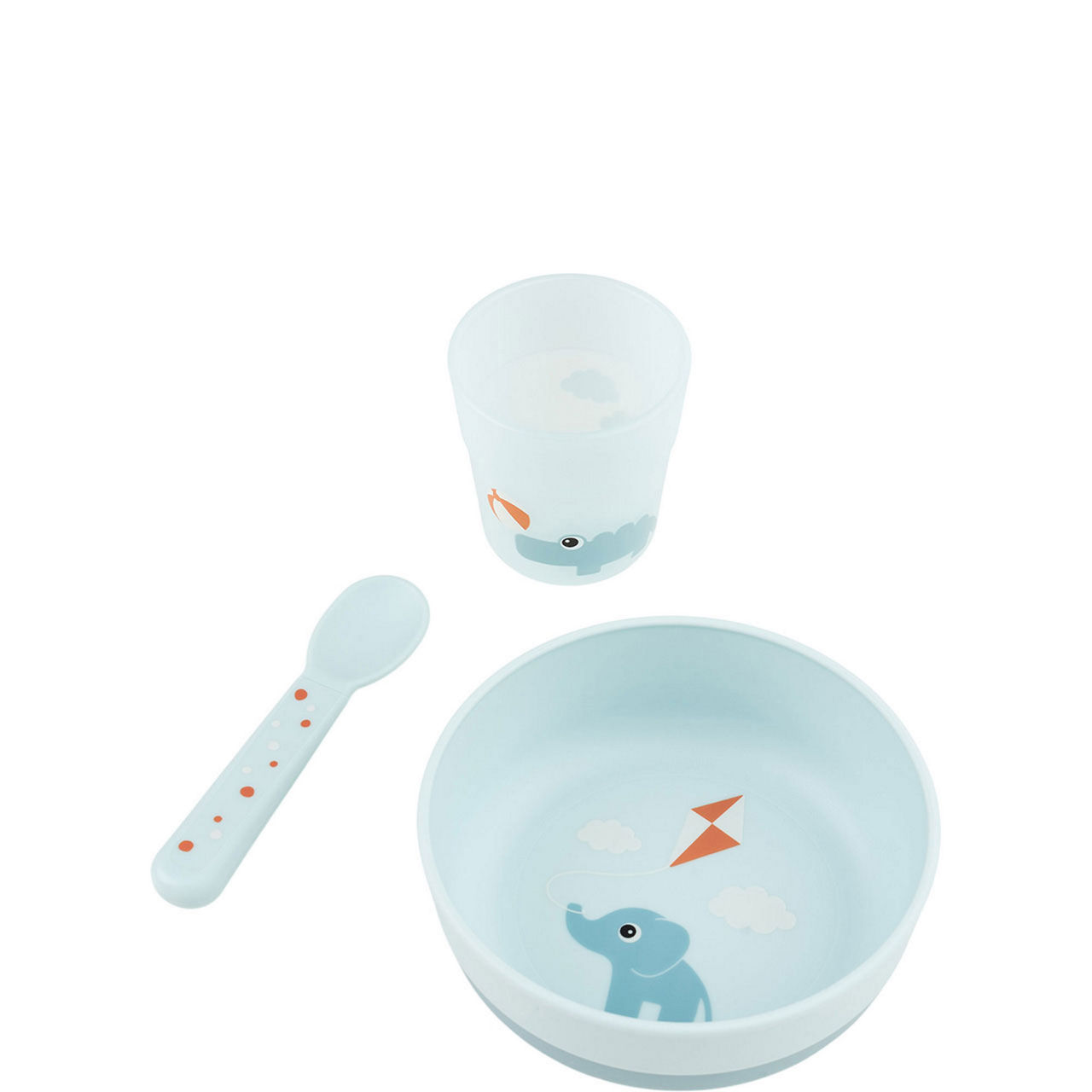 Playground Blue Three-Piece Foodie First Meal Set
