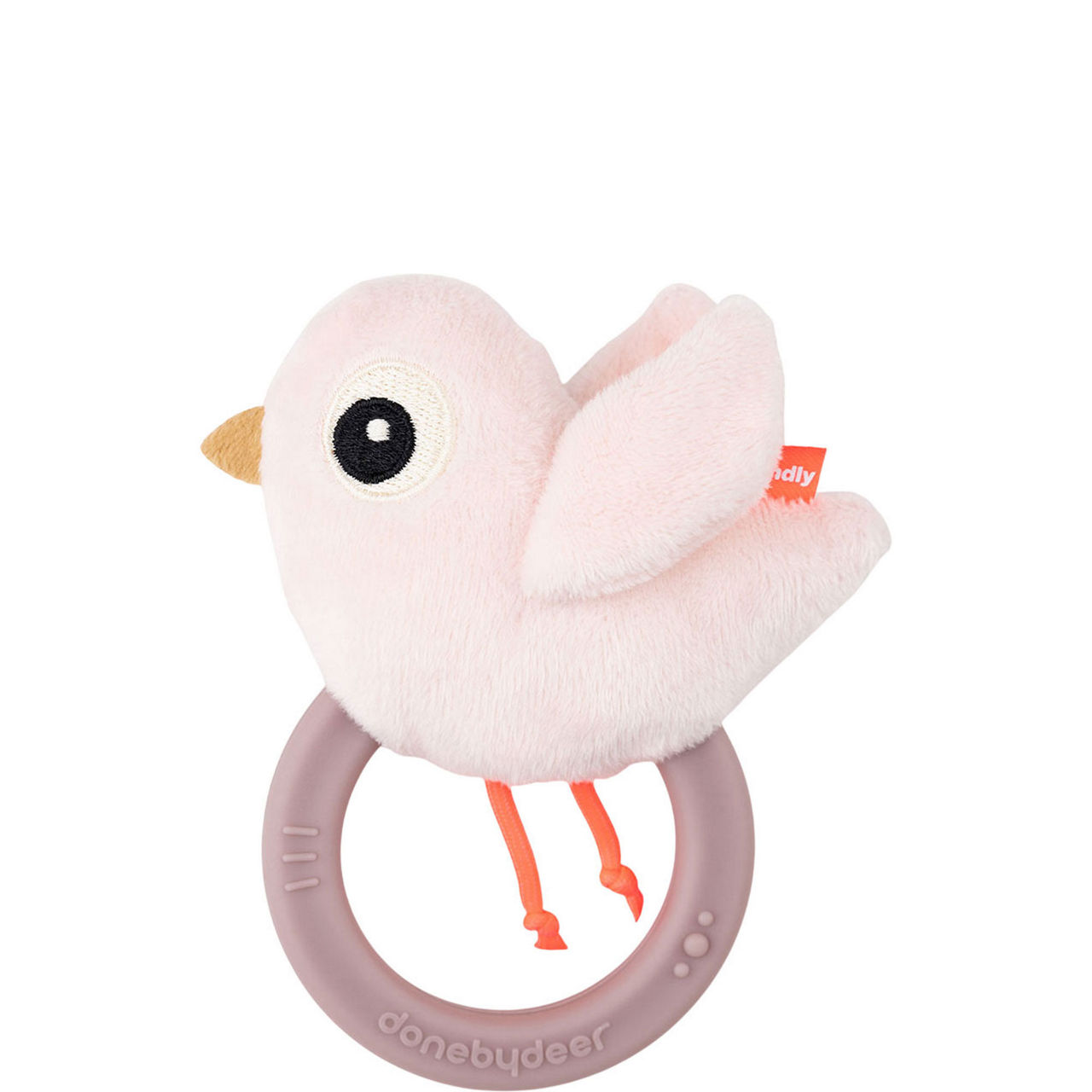 Birdee Powder Sensory Rattle with Teether