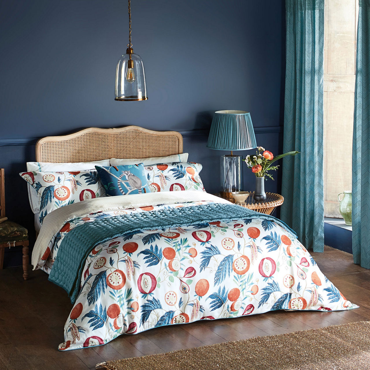 Jack Fruit Duvet Set Indigo-Payaya