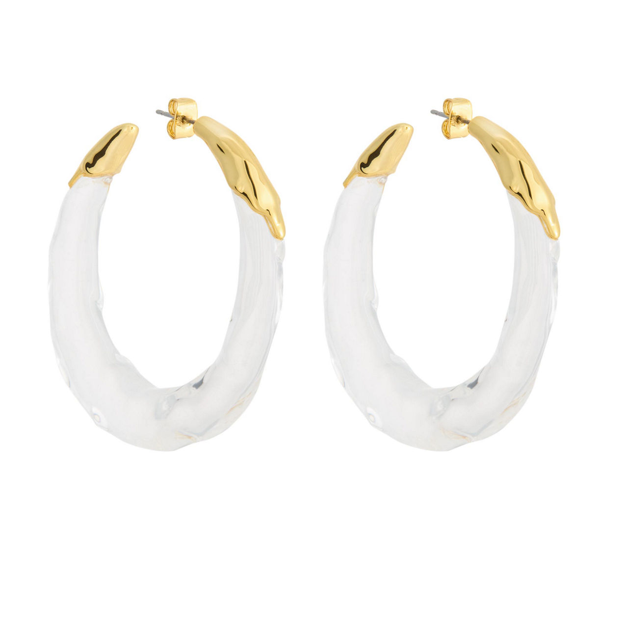 Lucite Molten Hoops