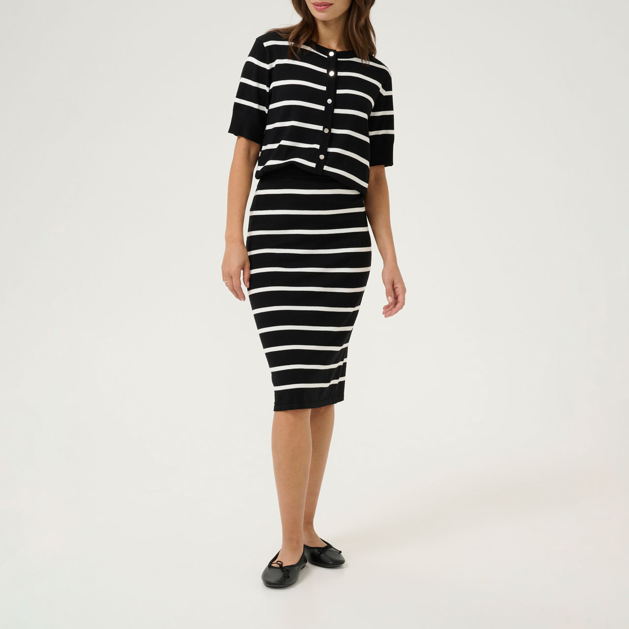 Lizza Striped Cardigan Lizza Striped Cardigan