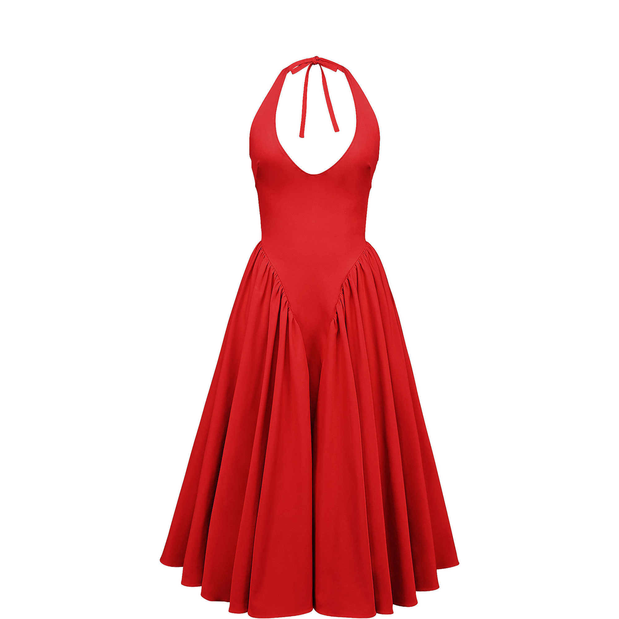 Marilyn Pleated Flared Dress