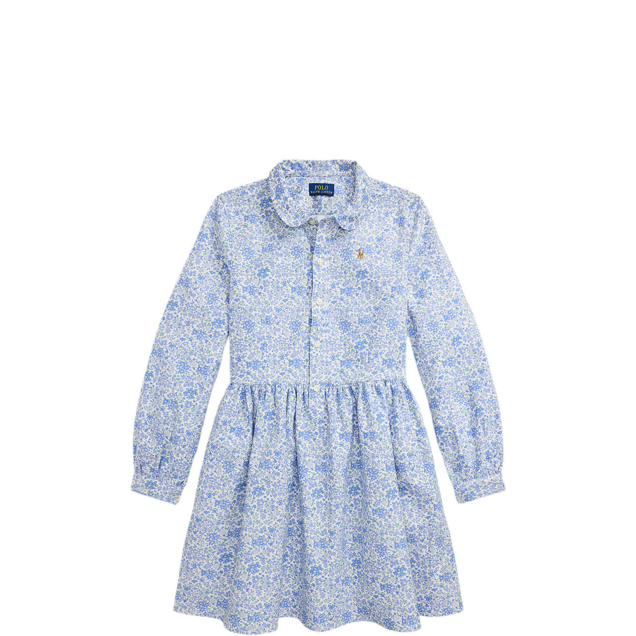 Floral Frill Shirt Dress 8-12 Years