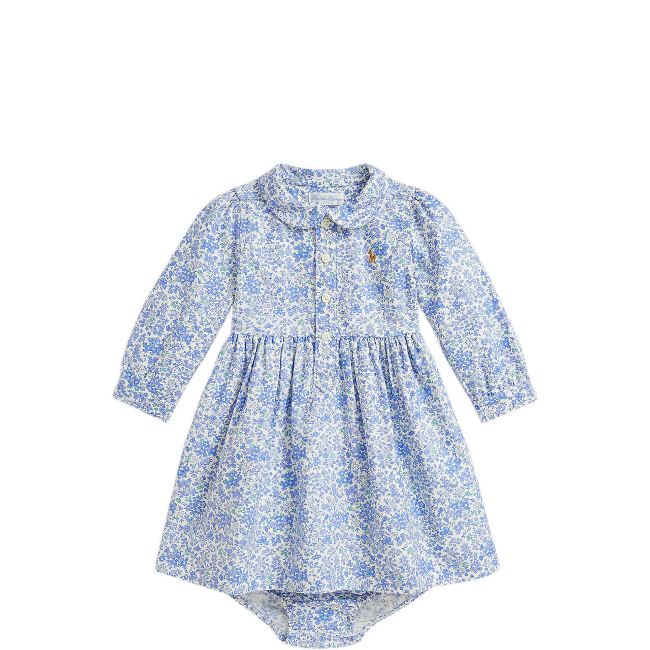 Floral Frill Shirt Dress & Bloomers 6-18 Months