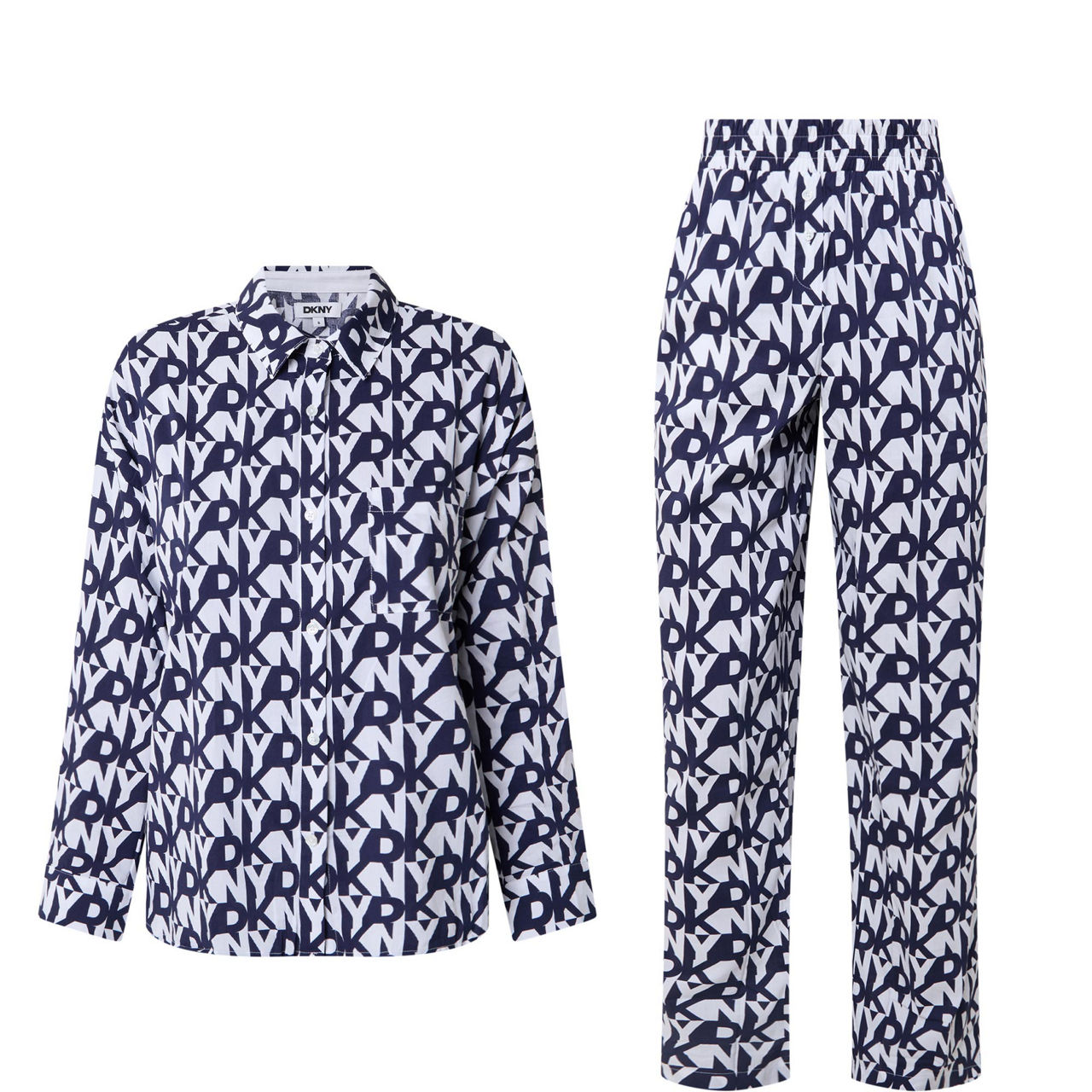 Monogram Logo Print Pyjama Set