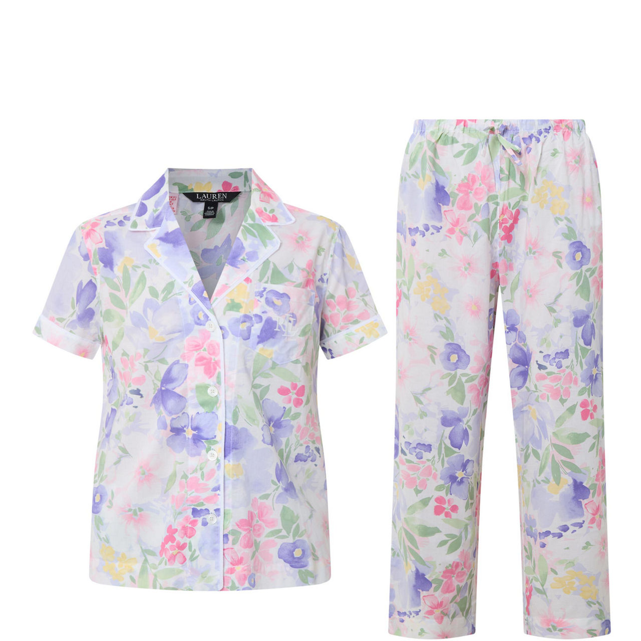 Floral Cropped Pyjama Set