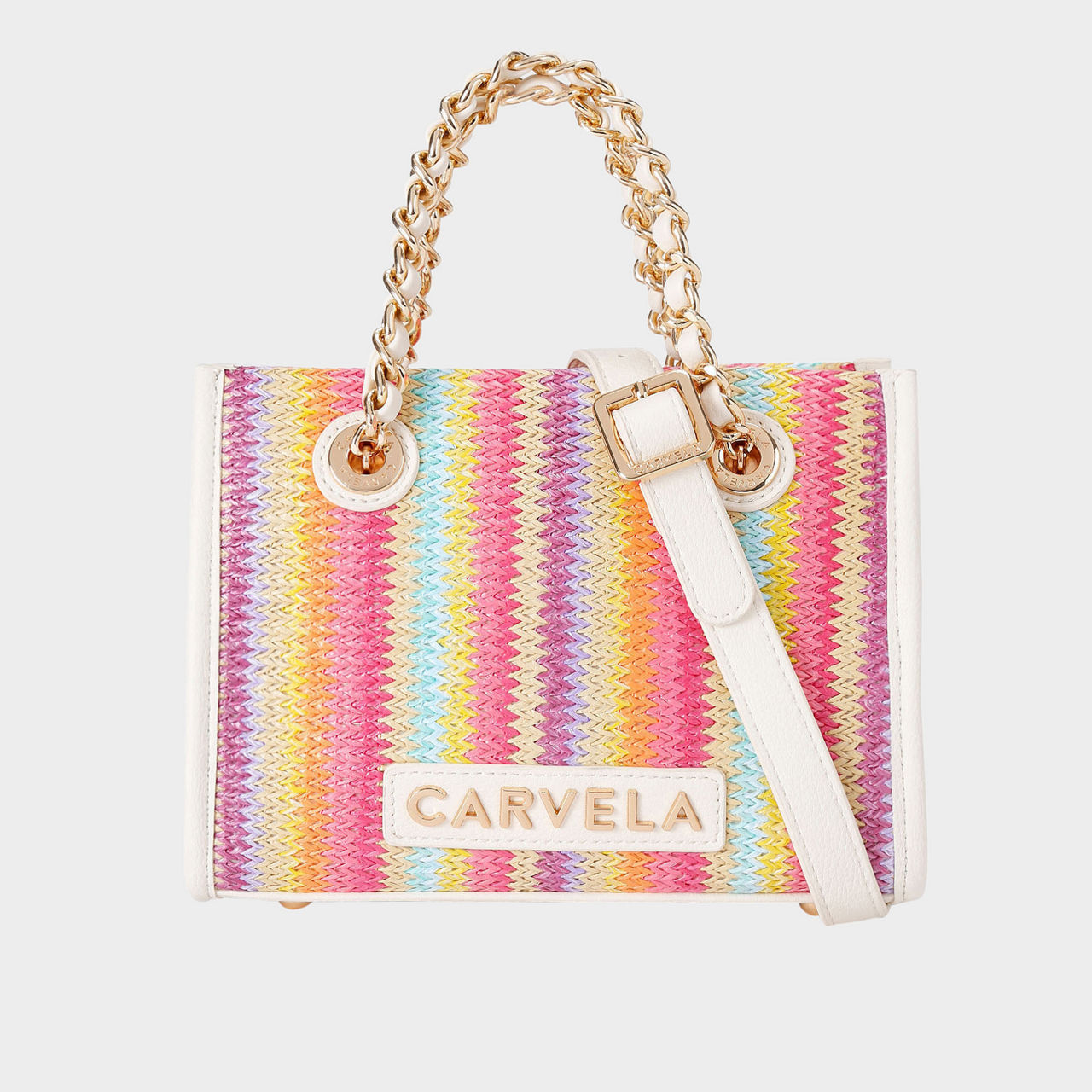 Leila Raffia Mini Tote Bag