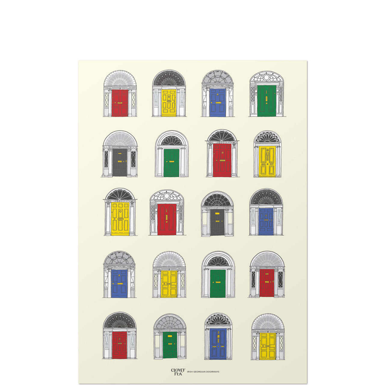 Dublin Georgian Door Print