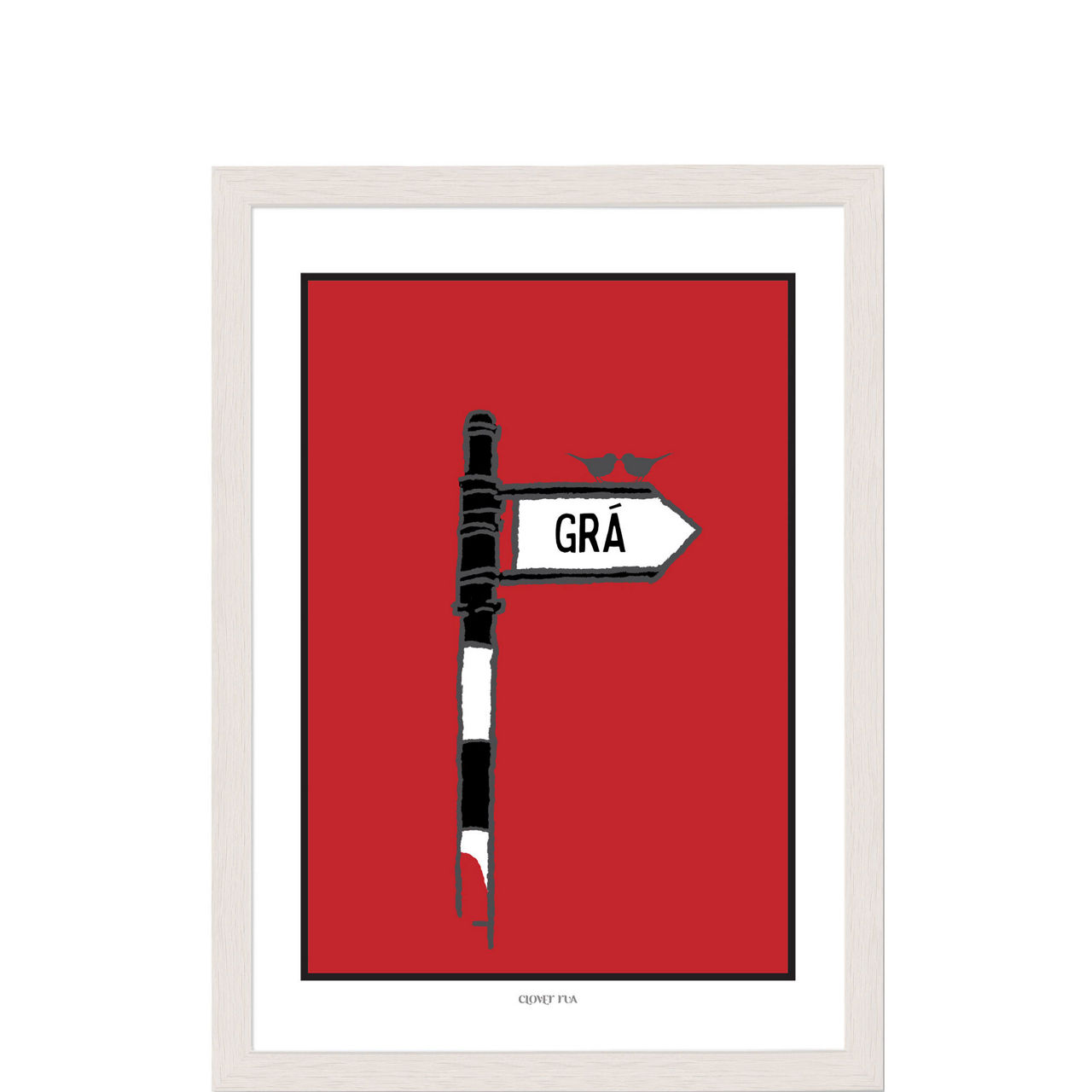 Gra Irish Roadsign Framed Print