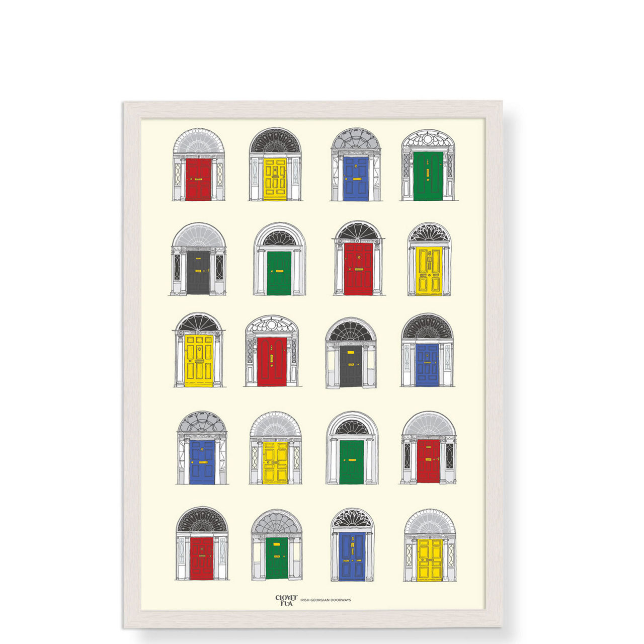 Georgian Doors Framed Print