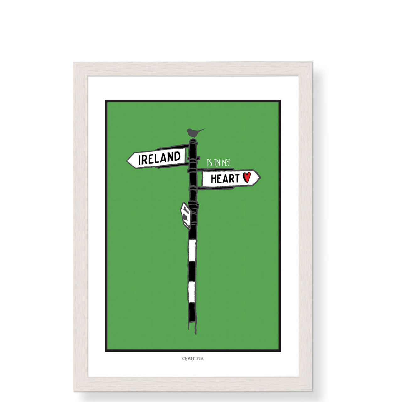 Ireland Roadsign Framed Print
