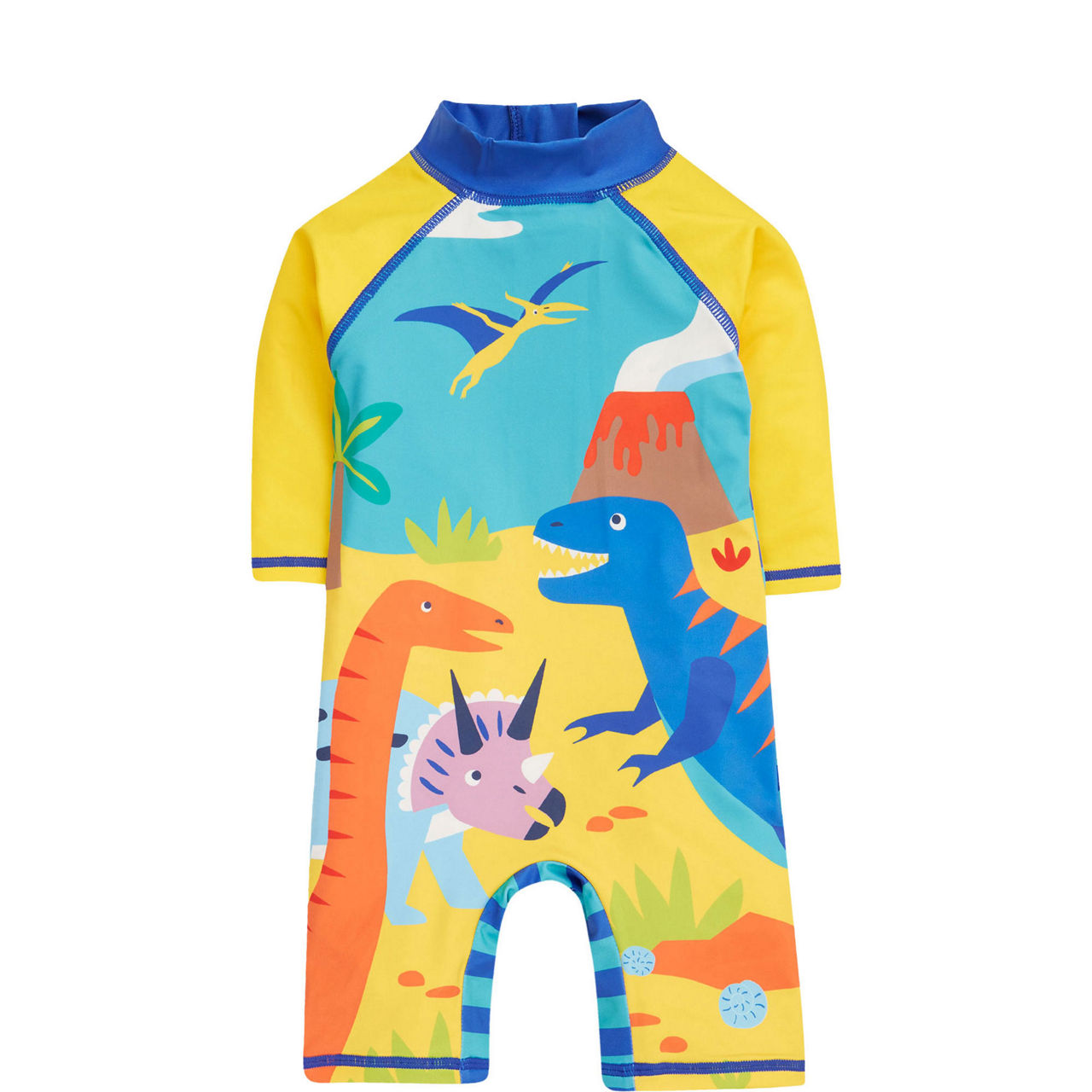 Little Sun Dinosaur Striped Safe Suit