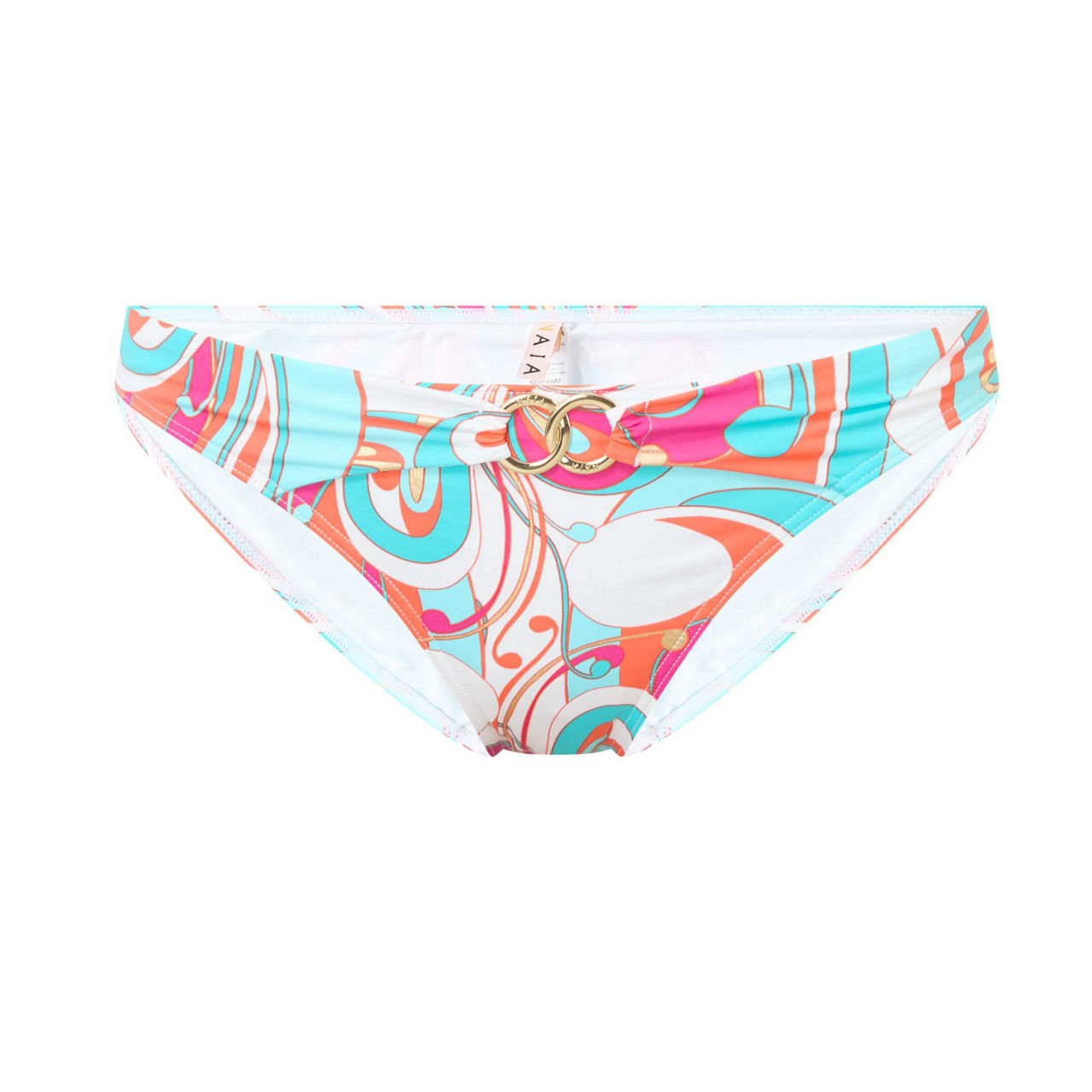 Patterned Double Ring Bikini Bottoms