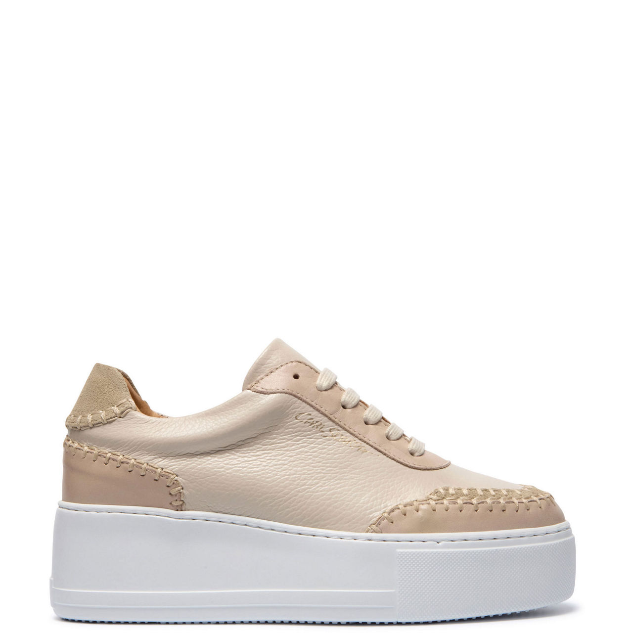 Padova Stitched Leather Trainers