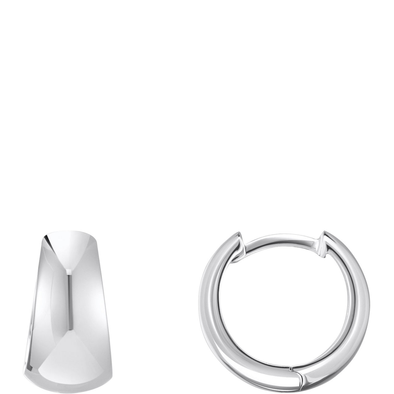 Trapezoidal Hoop Earrings
